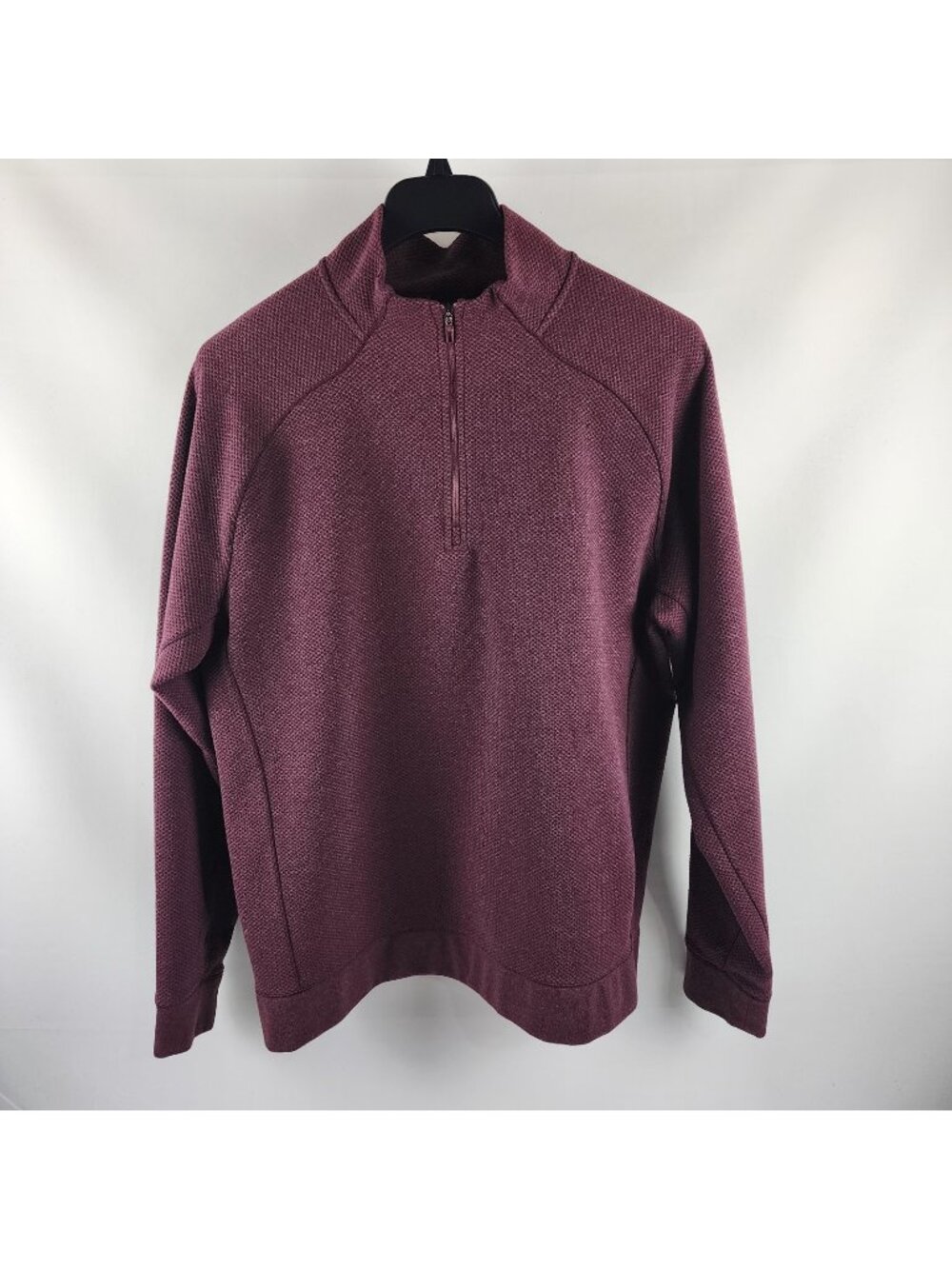 VRST Shirt Mens XL Burgundy 1/4 Zip Pullover MAX25120122